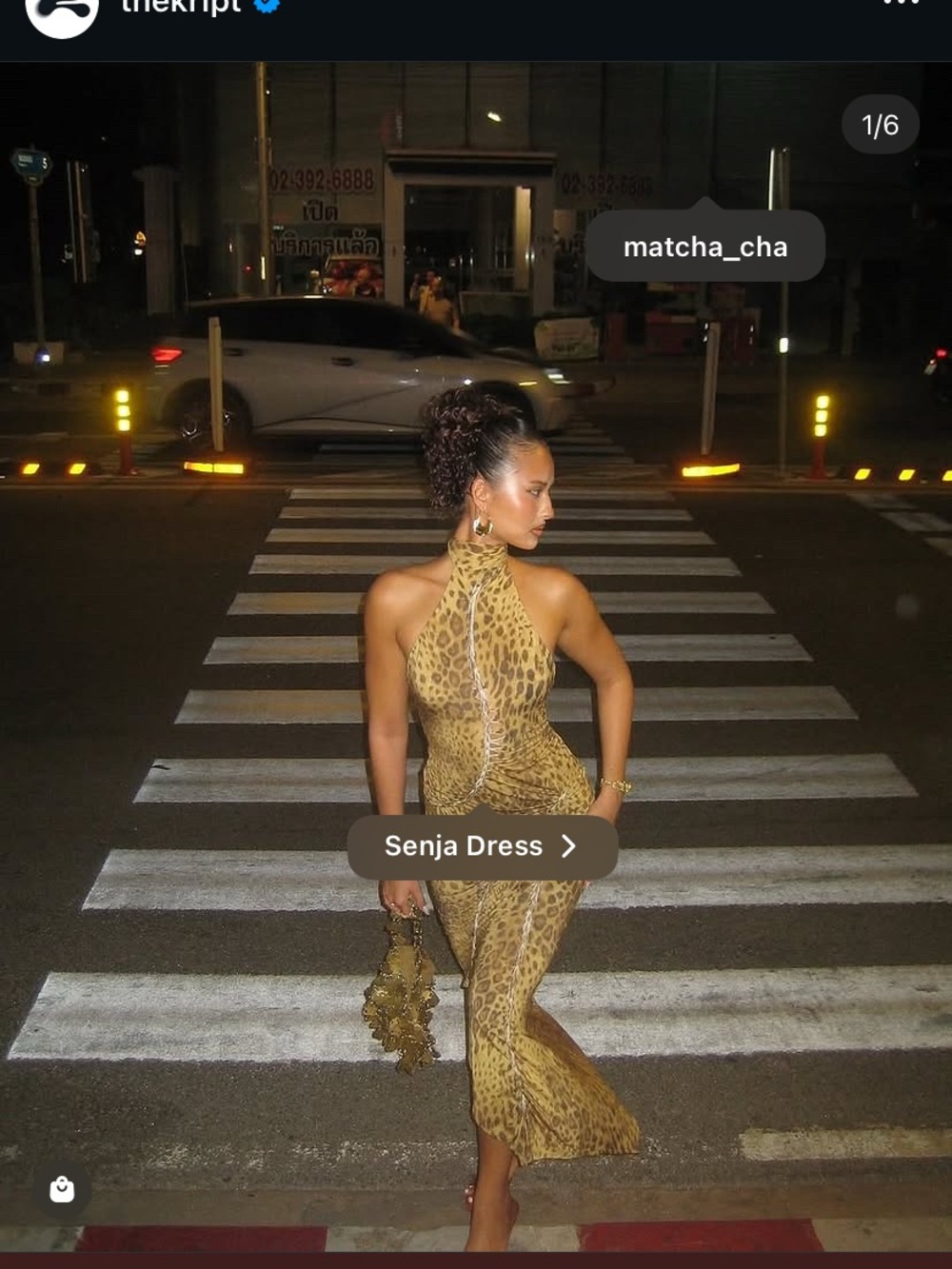 Backless Leopard Print Halter Maxi Dress - Tan